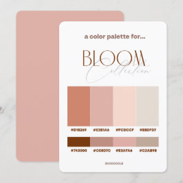 Bloom Bröllop Färg-palettkort