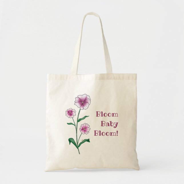 Bloom Canvas Toyte Bag Tygkasse (Framsidan)
