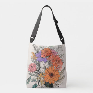 "Bloom & Carry: Blommigt Bouquet Bags for Varje Oc Axelväska
