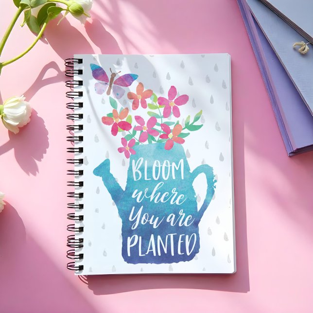 Bloom där du är planerad anteckningsbok (Skapare uppladdad)