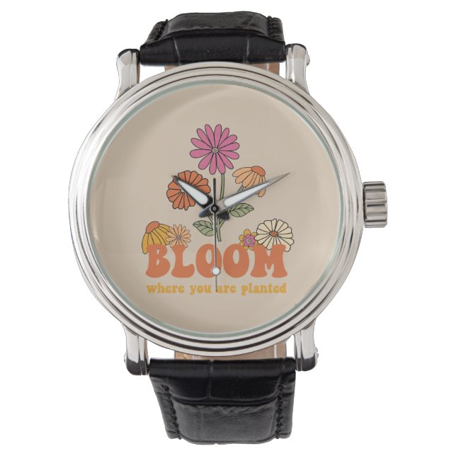 Bloom där du är planerad armbandsur (Framsida)