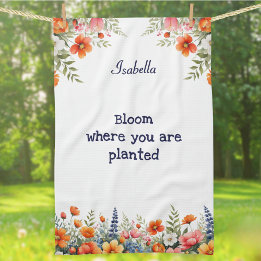 Bloom där du är planerad Blommigt Garden Lover's Kökshandduk