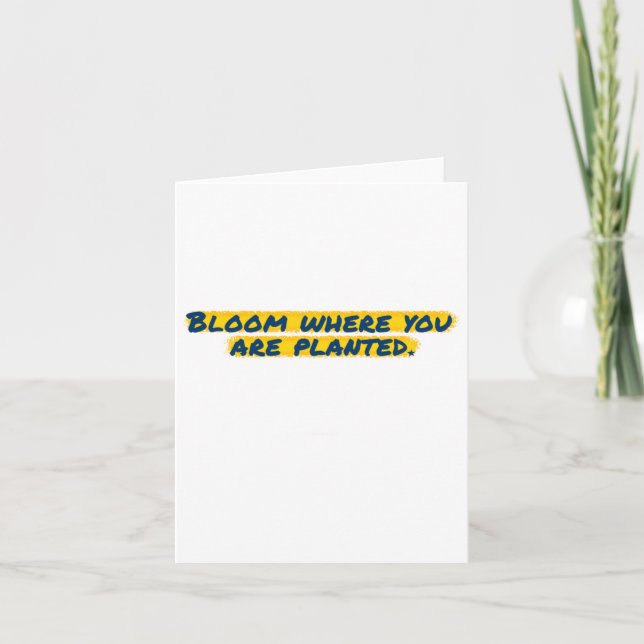 Bloom där du är planerad kort (Framsida)