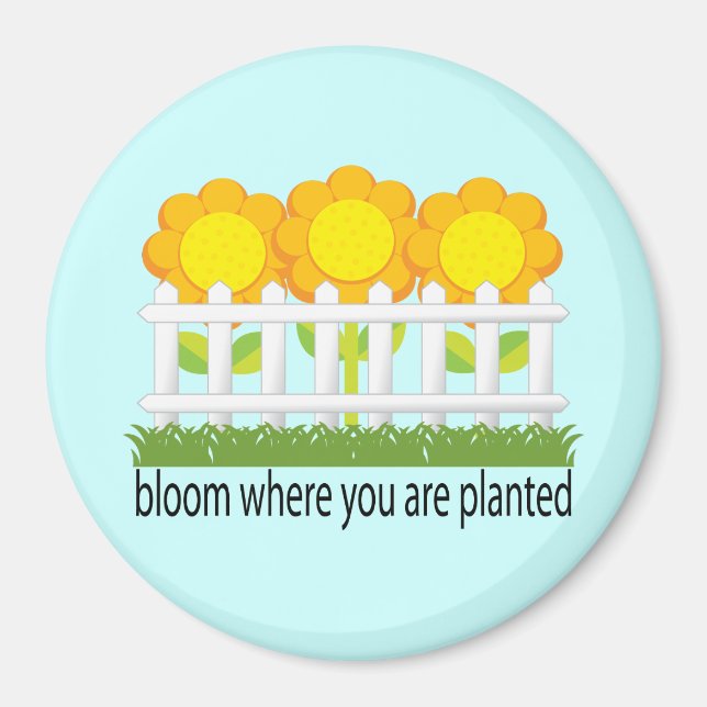 Bloom där du är planerad Magnet (Framsidan)
