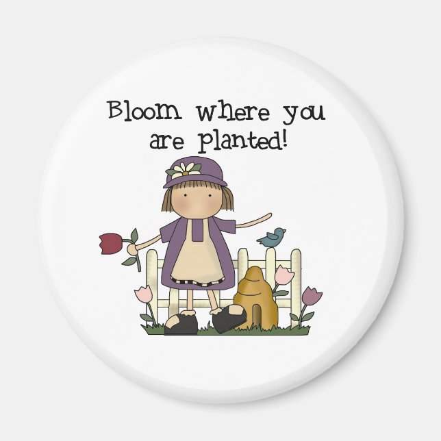 Bloom där du är planerad magnet (Framsidan)