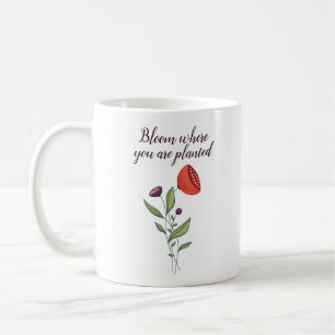 Bloom där du är planerad med minimala Vilder Kaffemugg