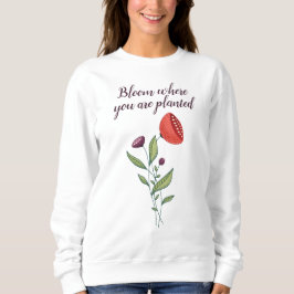 Bloom där du är planerad med minimala Vilder T Shirt