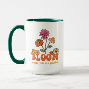 Bloom där du är planerad mugg