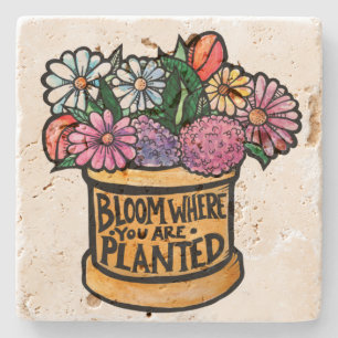 Bloom där du är planerad stenunderlägg