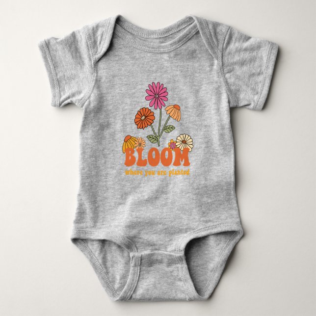 Bloom där du är planerad t shirt (Framsida)