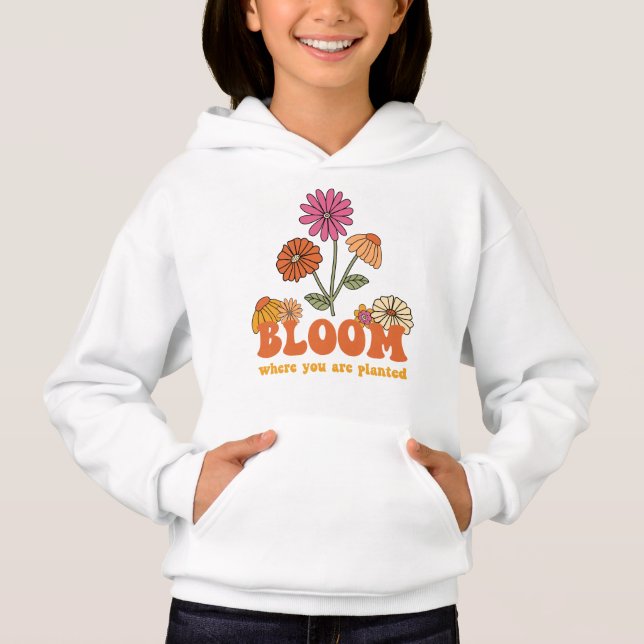 Bloom där du är planerad t shirt (Framsida)