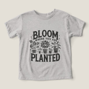 Bloom där du är planerad t shirt