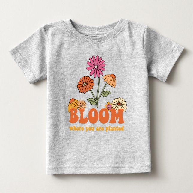 Bloom där du är planerad t shirt (Framsida)