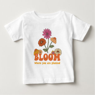 Bloom där du är planerad t shirt