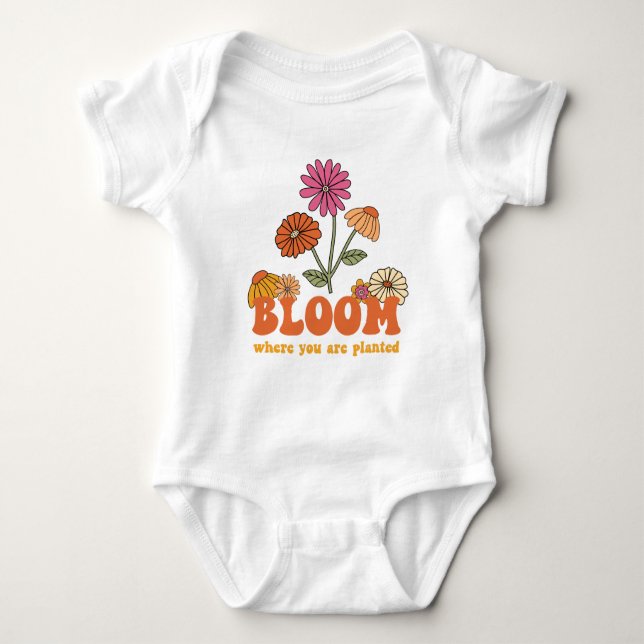 Bloom där du är planerad t shirt (Framsida)