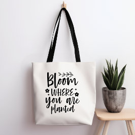 Bloom där du är planerad till blocket tygkasse