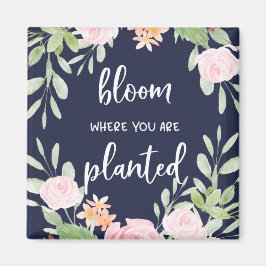 Bloom där du är planerad | Typografi för Blommigt Magnet