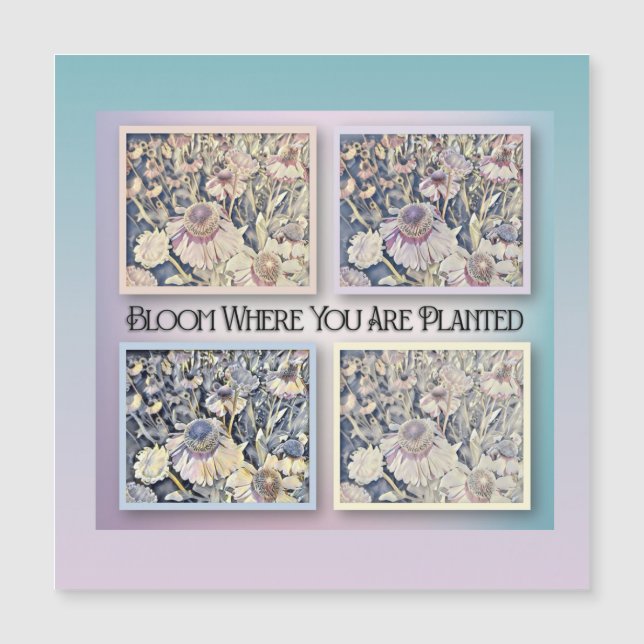 Bloom där du är planerad - Uppmaningskort (Framsida)