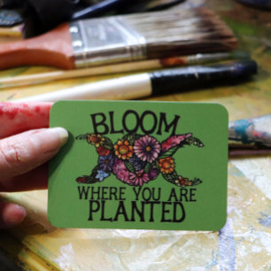 Bloom där du är planterad julkort
