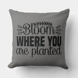 Bloom där du är planterad kudde