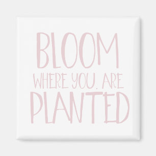 Bloom där du är planterad magnet