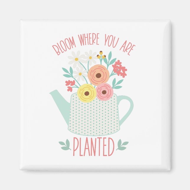 Bloom där planerad magnet (Framsidan)