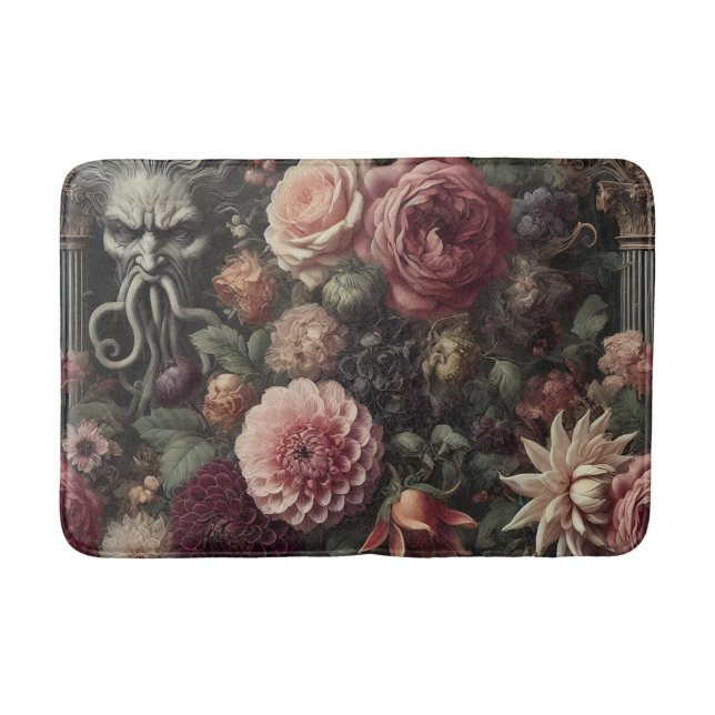 Bloom-Eaters sermon - gotiic Baroque-Blommigten Badrumsmatta (Framsidan)