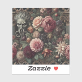 Bloom-Eaters sermon - gotiic Baroque-Blommigten Klistermärken