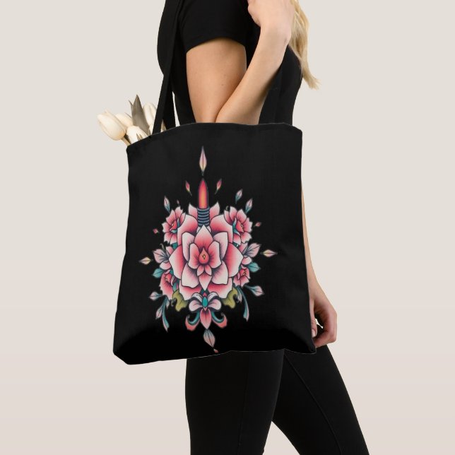 Bloom & Flame - Blommigt av Vintage Tygkasse (Närbild)