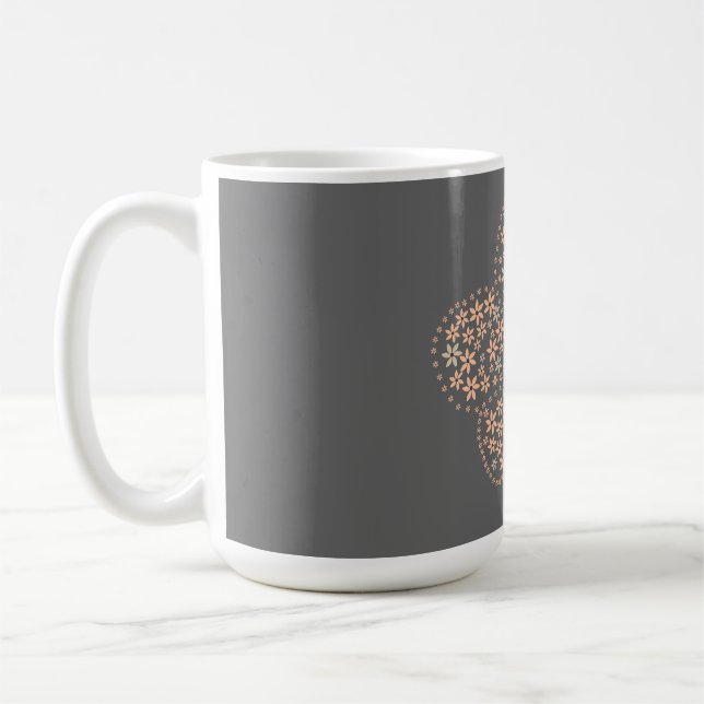 Bloom Floral Design – Dark Elegant Design Kaffemugg (Vänster)