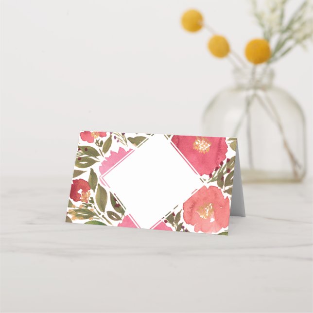 Bloom Flowers Placeringskort (Framsida)