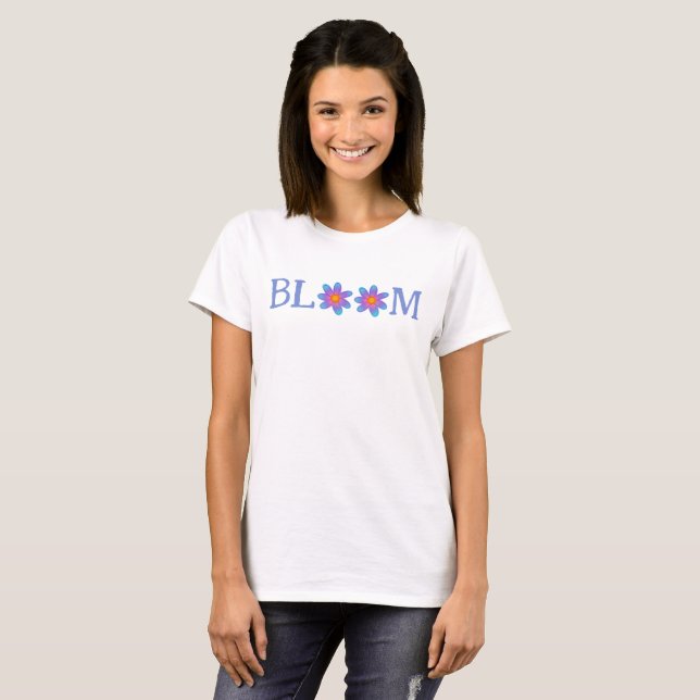 Bloom Flowers Women's T-Shirt (Hel framsida)