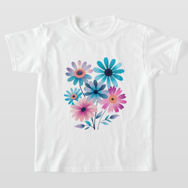 Bloom för mystisk Daisy T Shirt (Laydown)
