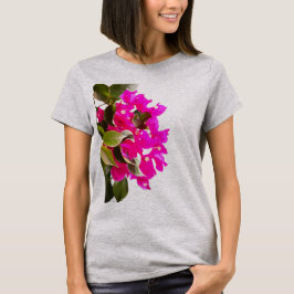 Bloom för rosa Blommigt T Shirt
