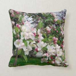 Bloom. för träd för Europa våräpple Kudde