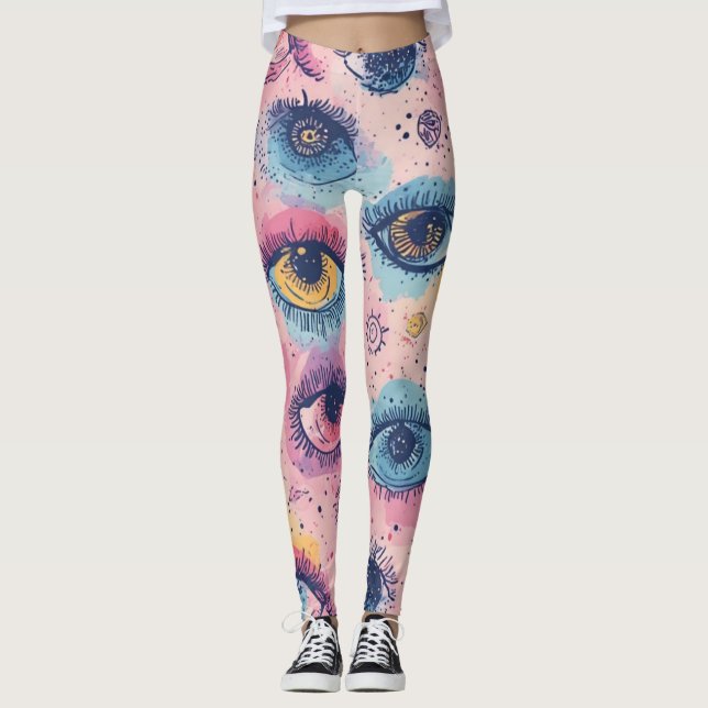 Bloom från tredje Öga - baljväxter Leggings (Framsida)