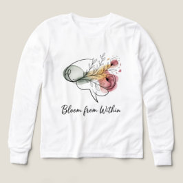 Bloom From Within – Kids Polo Shirt | Cute Floral  T Shirt
