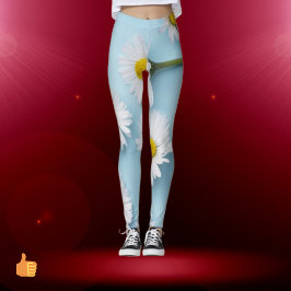 Bloom Fusion Leggings: Vibrant Blommigt Elegance Leggings