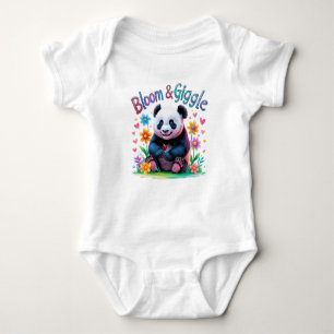 Bloom & Giggle Baby Panda ett års utfall T Shirt