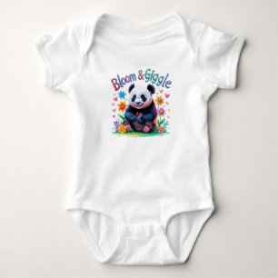 Bloom & Giggle Baby Panda Ettårsdräkt T Shirt