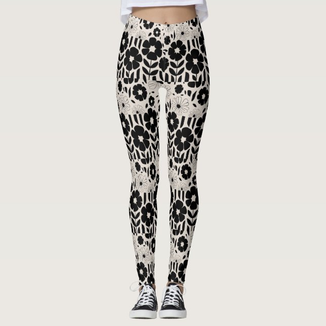 "Bloom Gradient Elegance" Leggings (Framsida)
