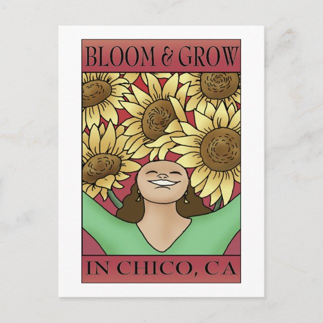Bloom & Grow i Chico, CA Vykort (Framsida)