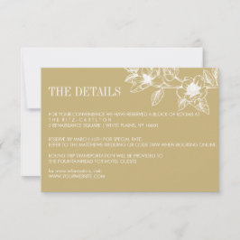 Bloom guld Magnolia Flowers | BRÖLLOP OSA