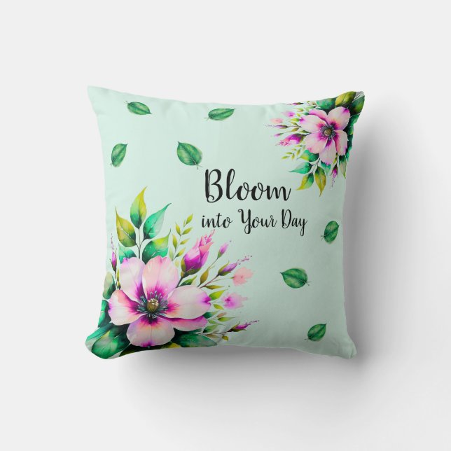 Bloom in i Dekorativ kudde-dagen Kudde (Framsida)