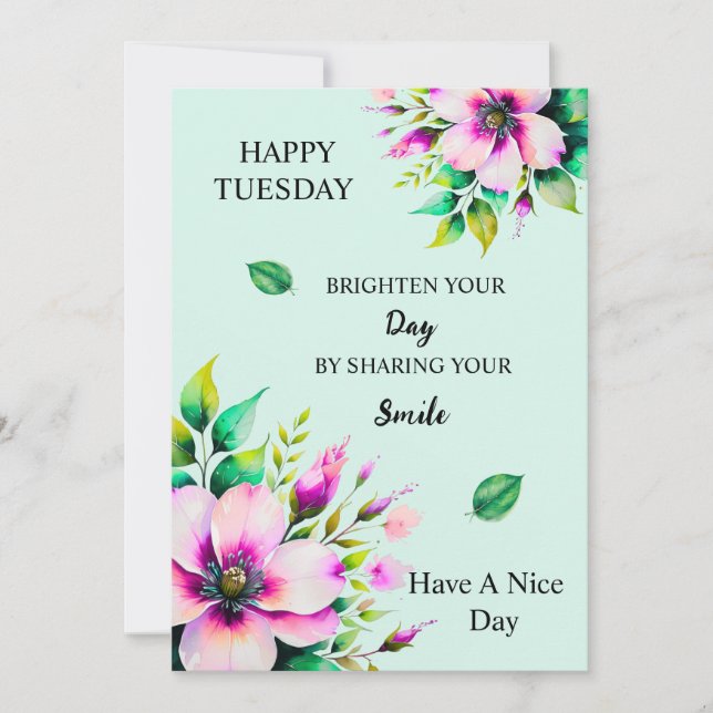 Bloom in på din dag julkort (Framsida)