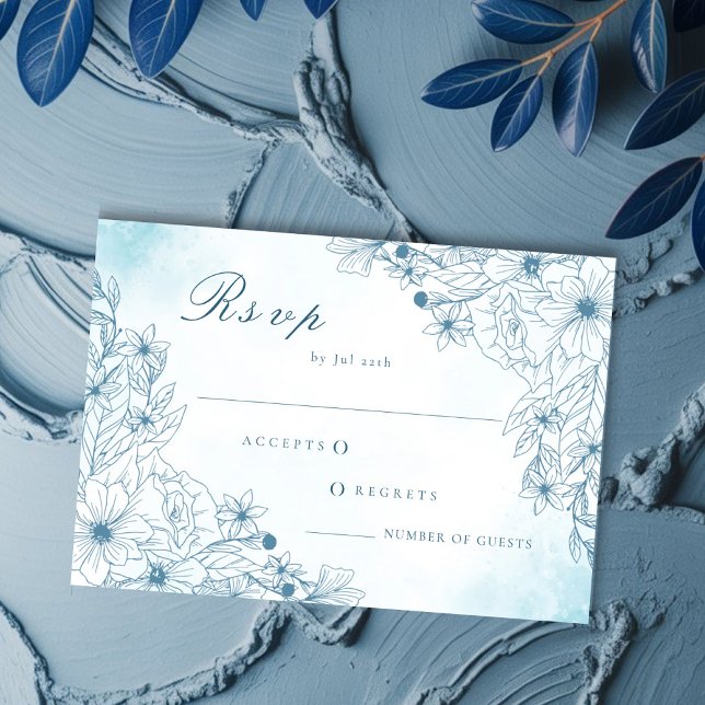Bloom in Winter Wedding OSA kort (Skapare uppladdad)