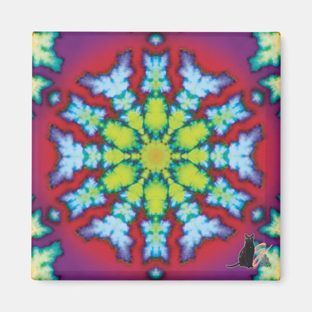 Bloom Kaleidoscope Magnet (Framsidan)