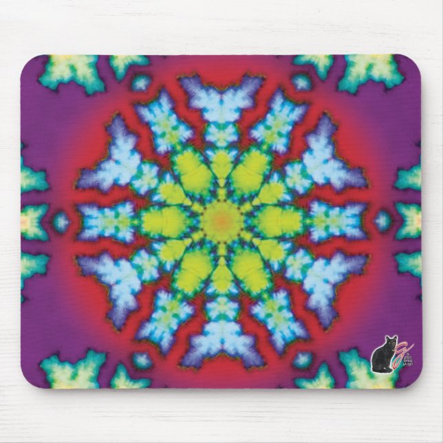 Bloom Kaleidoscope Mouse Pad Musmatta (Framsidan)