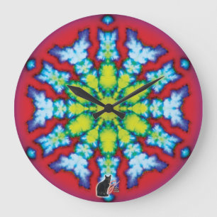 Bloom Kaleidoscope Stor Klocka