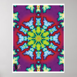 Bloom Kinetic Collage Kalejdoskop Poster